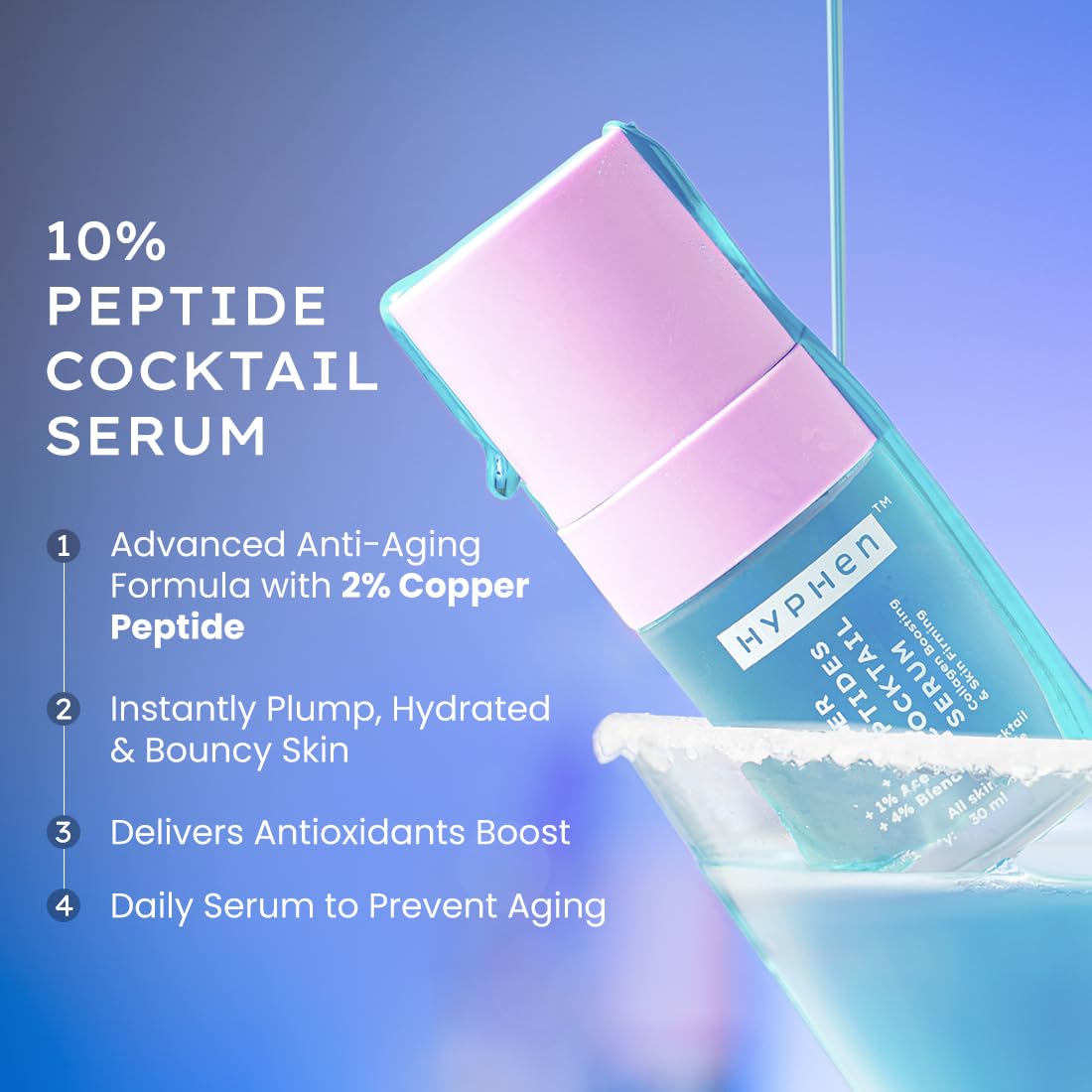 Hyphen 10% Peptide + 2% Copper Peptide Serum (30ml)