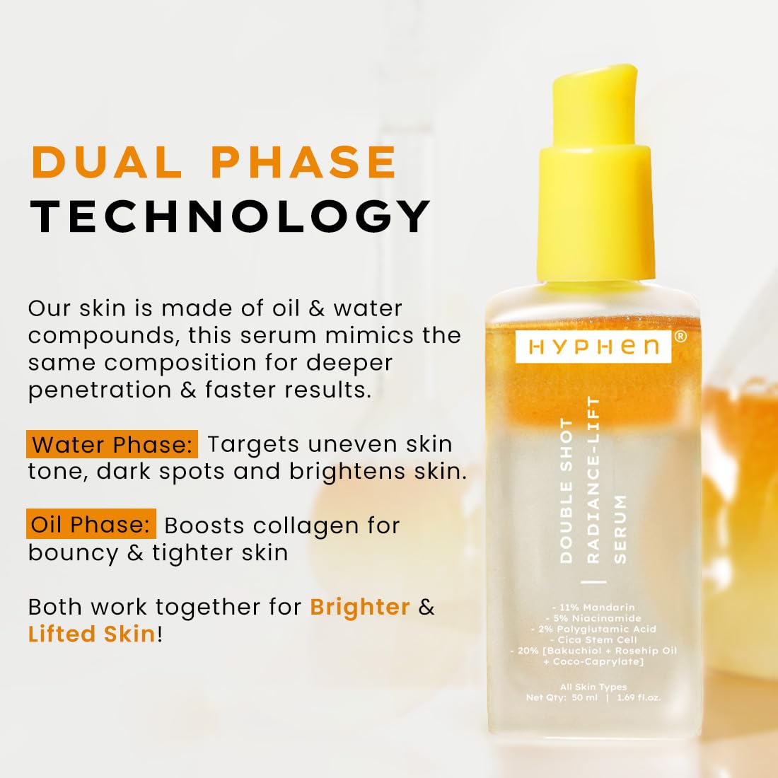 Hyphen 18% Brightening + 20% Collagen Serum 50ml