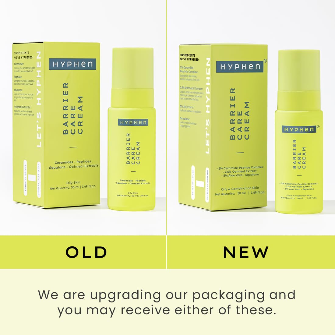 Hyphen 2% Ceramide-Peptide Barrier Repair Gel Moisturizer – 50ml