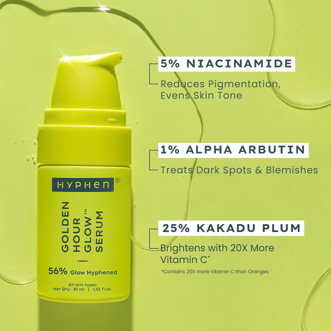 Hyphen Brightening Niacinamide & Arbutin Serum 30ml