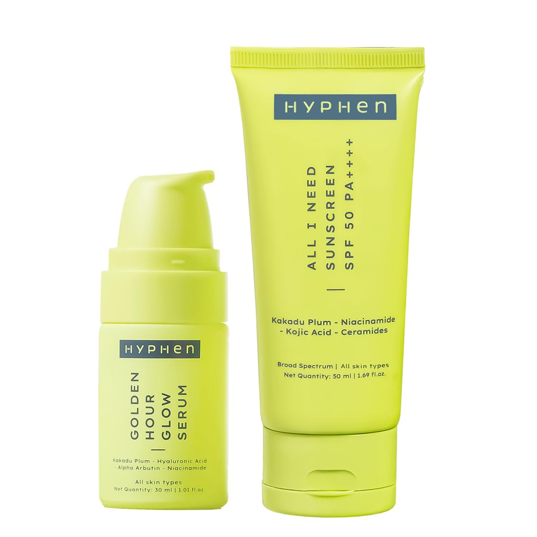 Hyphen Day-Care Kit 2pcs | Glow Serum & SPF 50 Sunscreen