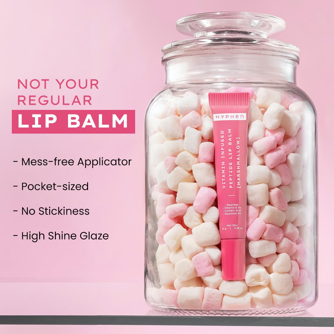 Hyphen Marshmallow Pink Tinted Lip Balm | 24h Hydration