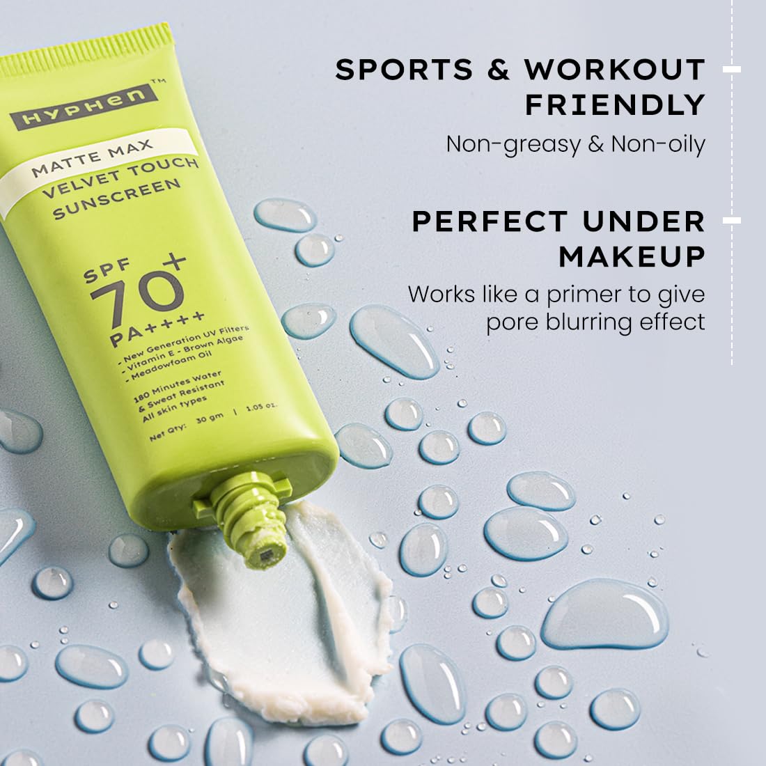 Hyphen Matte Max Sunscreen SPF 70+ PA++++ – 30g