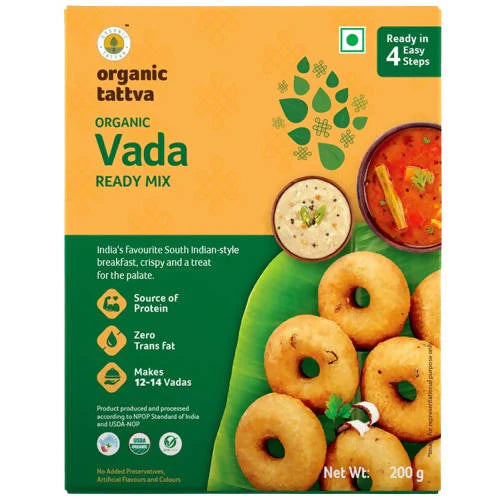 Organic Tattva  Vada Ready Mix -200 gm