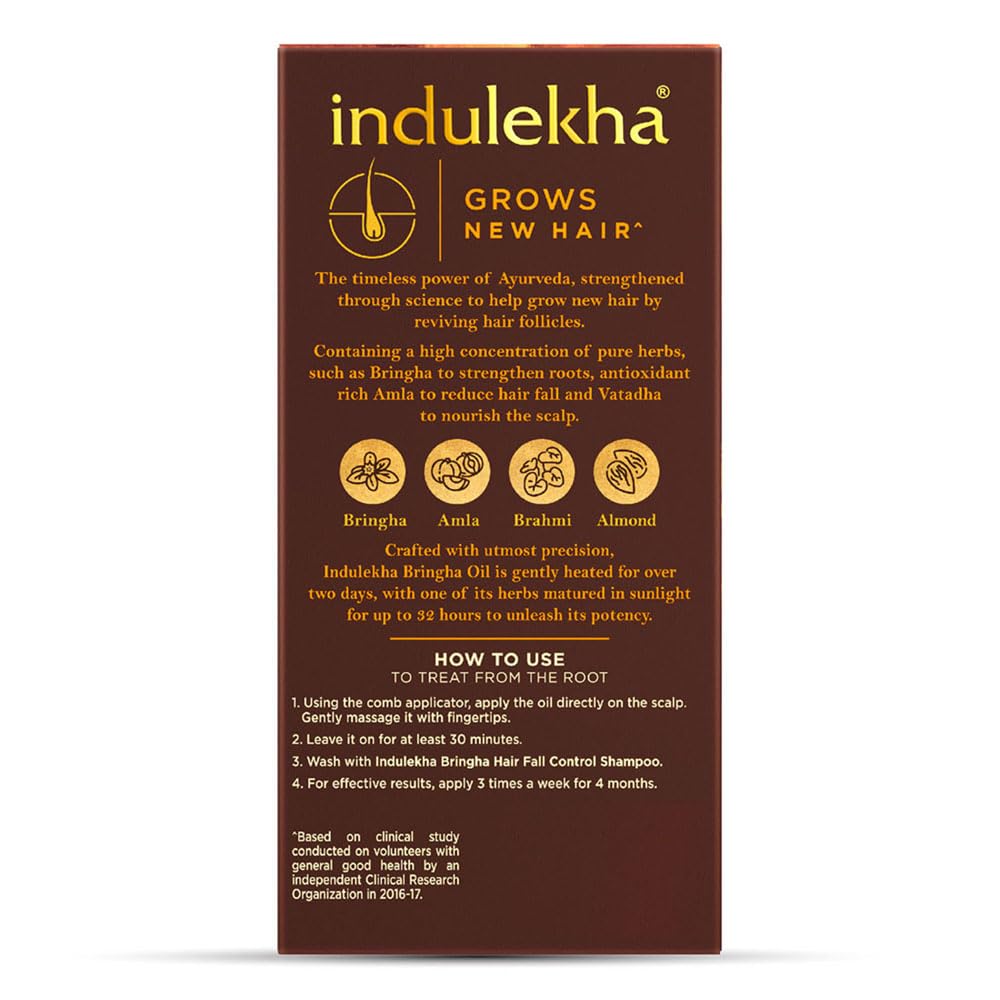 Indulekha Bringha Hair Oil for Hair Fall Control, 100ml