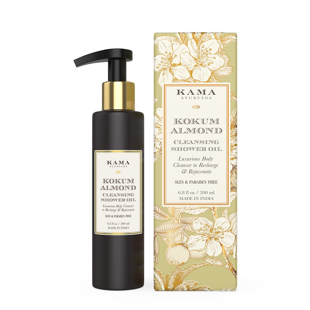 Kama Ayurveda Kokum Almond Shower Oil | 200ml Cleansing