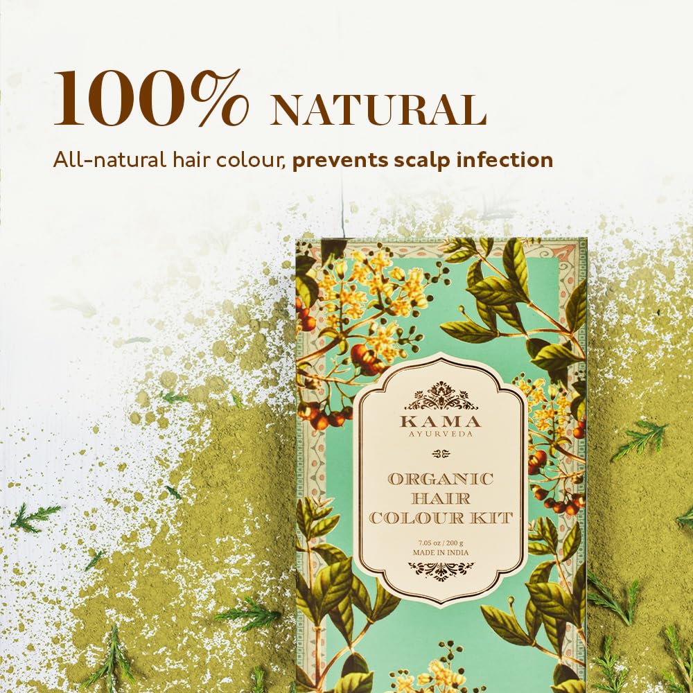 Kama Ayurveda Organic Hair Color Kit | Henna & Indigo 200g