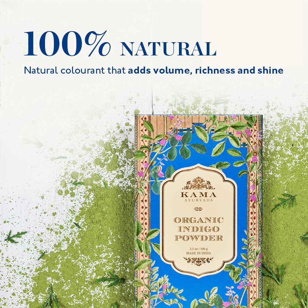 Kama Ayurveda Organic Indigo Powder 100g | Natural Color