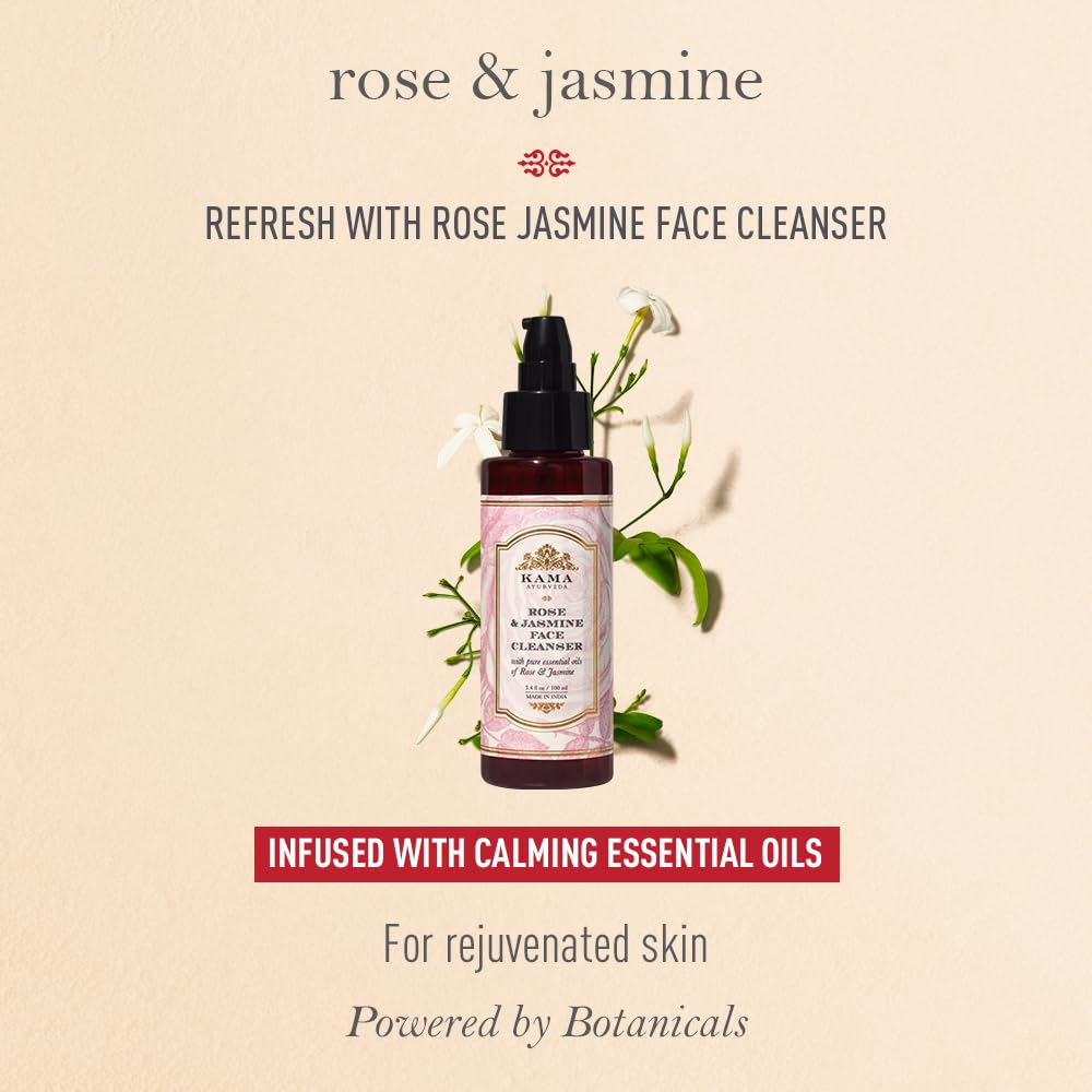 Kama Ayurveda Rose & Jasmine Face Cleanser 140g | Hydrating
