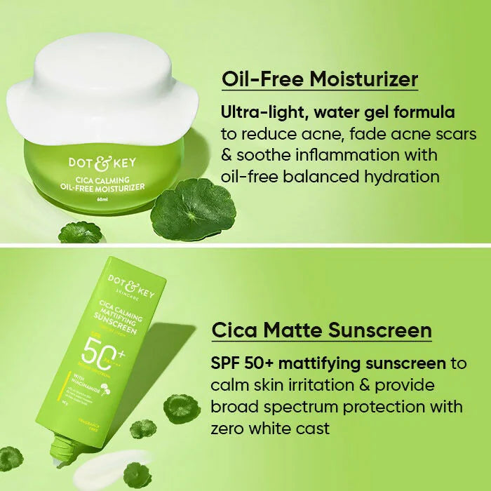 Dot & Key Cica + Niacinamide Skincare Combo for Oily & Acne-Prone Skin
