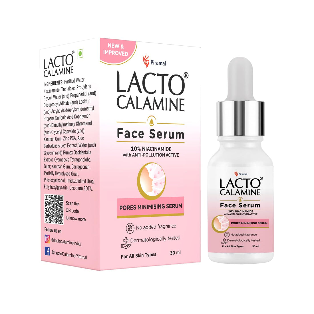 Lacto Calamine 10% Niacinamide Face Serum 30ml