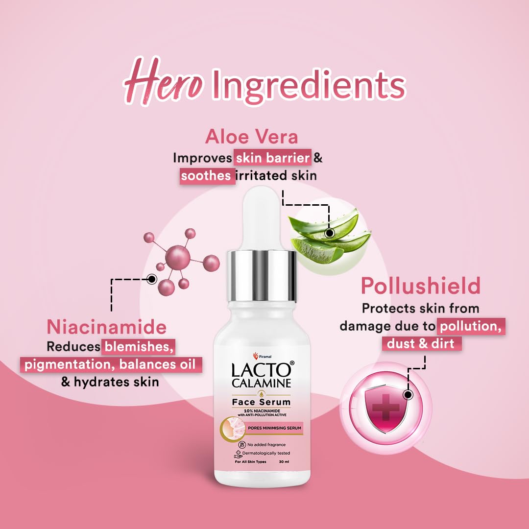 Lacto Calamine 10% Niacinamide Face Serum 30ml