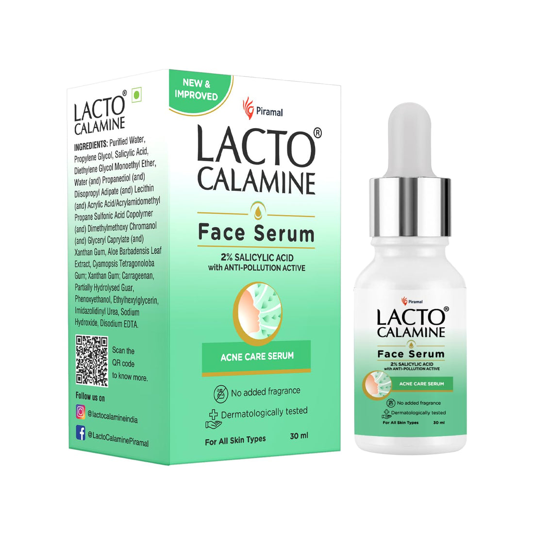 Lacto Calamine 2% Salicylic Acid Face Serum 30ml