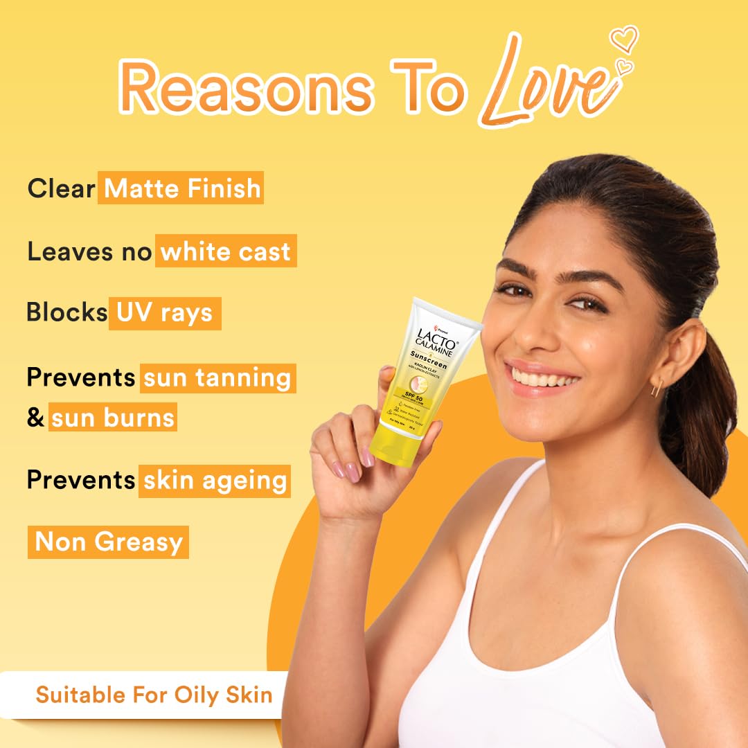 Lacto Calamine SPF 50 Sunscreen for Oily Skin 50g