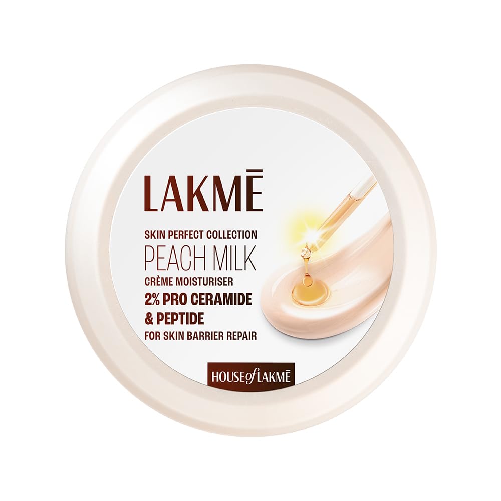 Lakmé Peach Milk Soft Crème – 100g, Lightweight Face Moisturizer