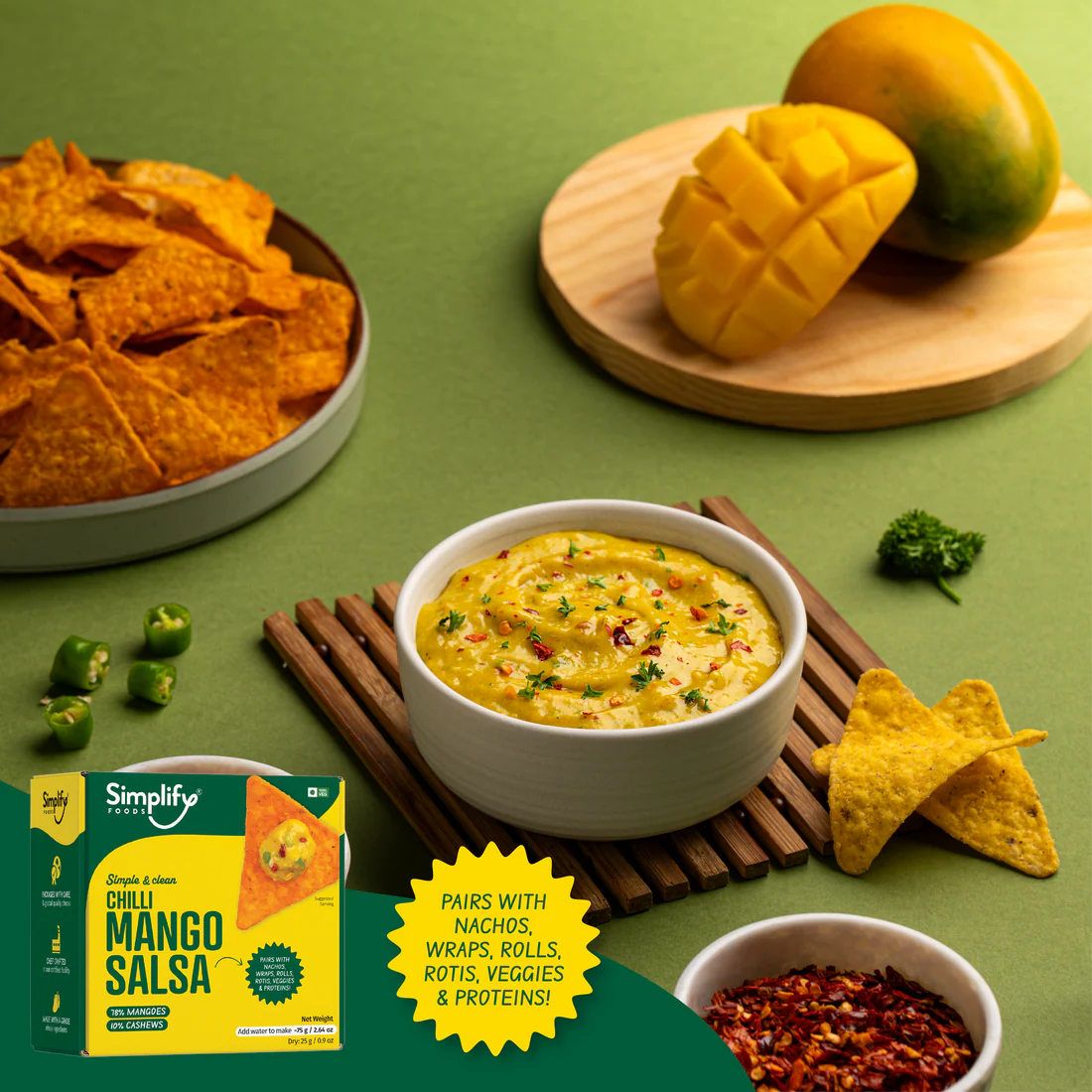 Simplify Chilli Mango Salsa Dip