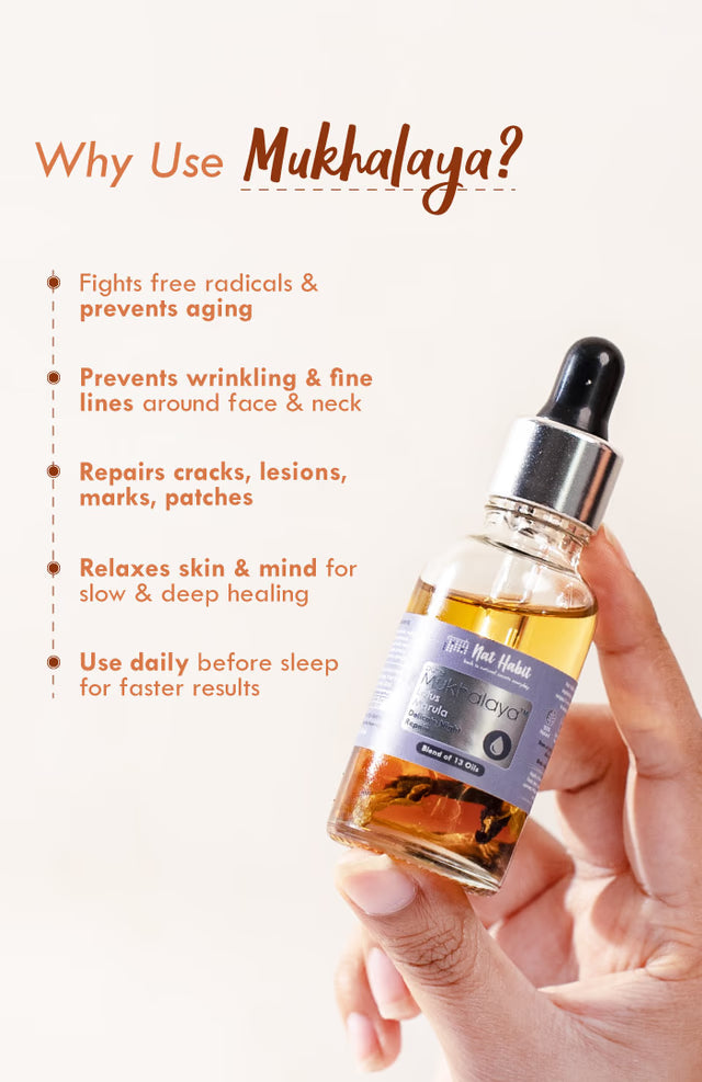 Nat Habit Pure Lotus Marula Mukhalaya Face Oil - 15 ml
