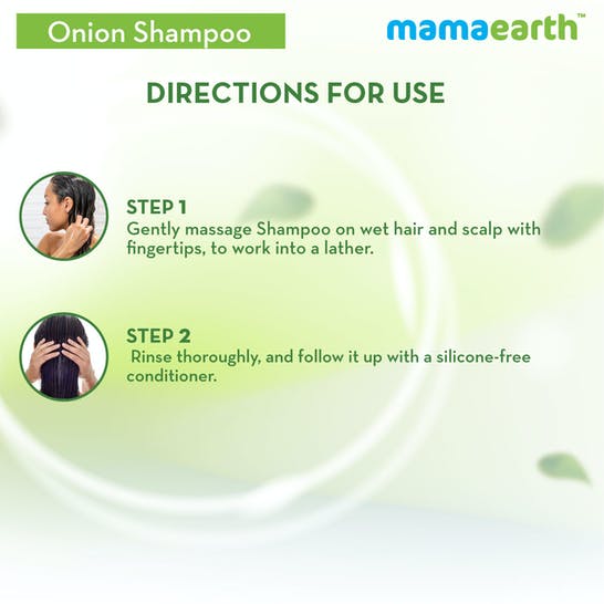 Mamaearth Onion Shampoo for Hair Fall Care – 180 ml