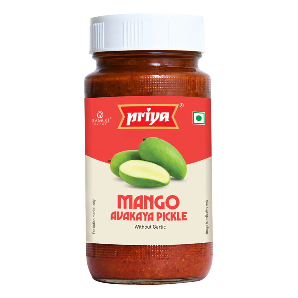 Priya Mango Avakaya Pickle - 300G (Without Garlic)