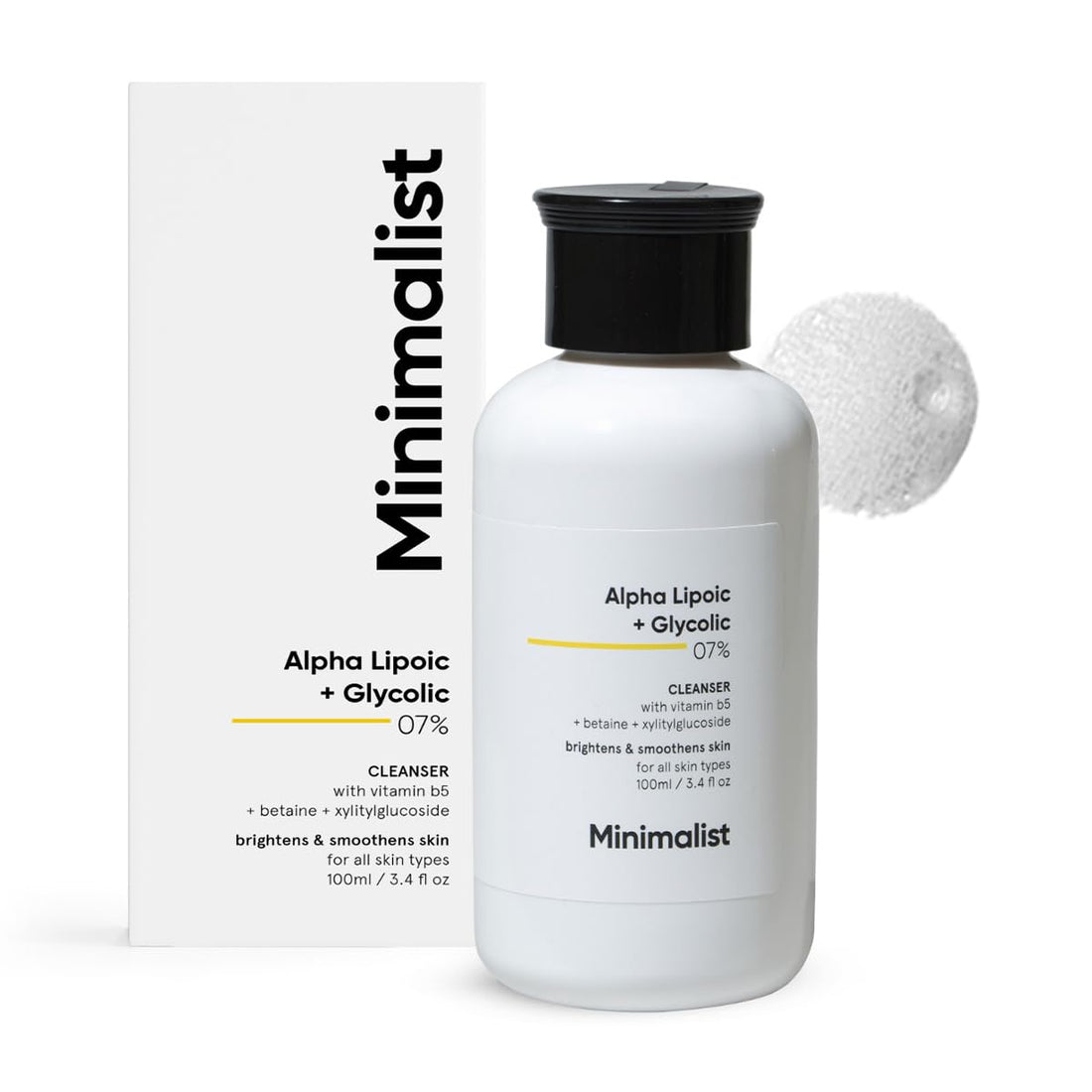 Minimalist 7% ALA + Glycolic Brightening Face Wash| 100 ml