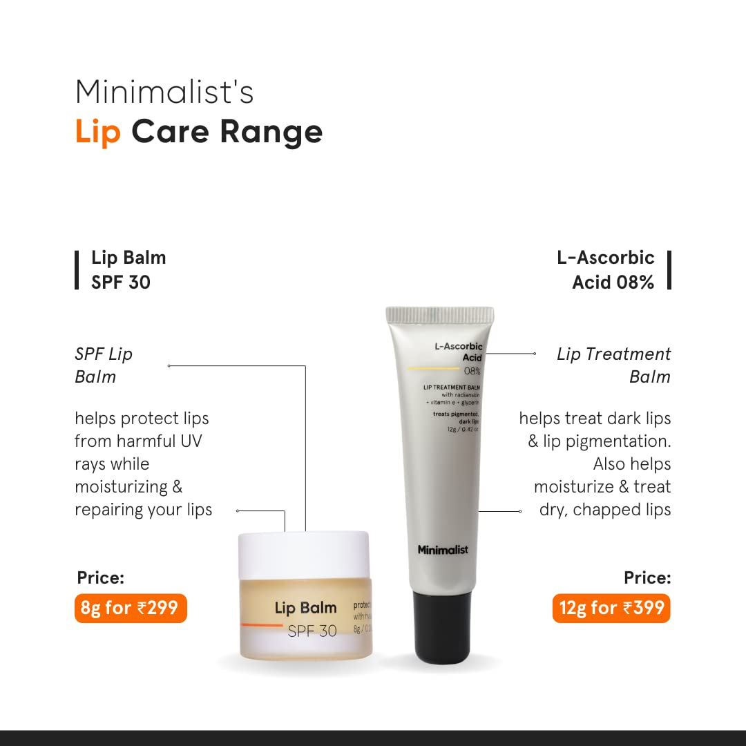 Minimalist Lip Treatment Balm for Pigmented & Dark Lips - 12g 