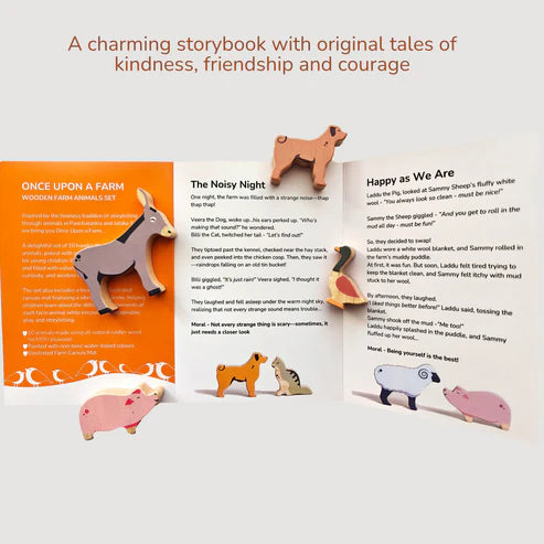 Gubbachhi Once Upon A Farm - 10 Animals, Play Mat & Story Booklet