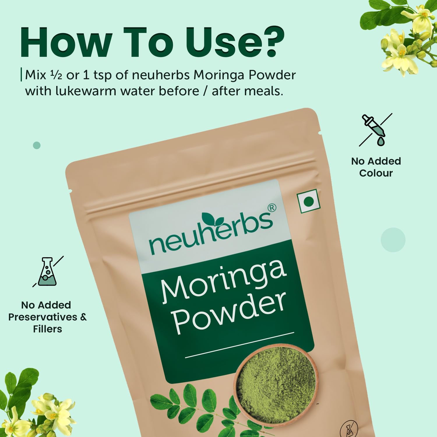 Neuherbs Moringa Leaf Powder