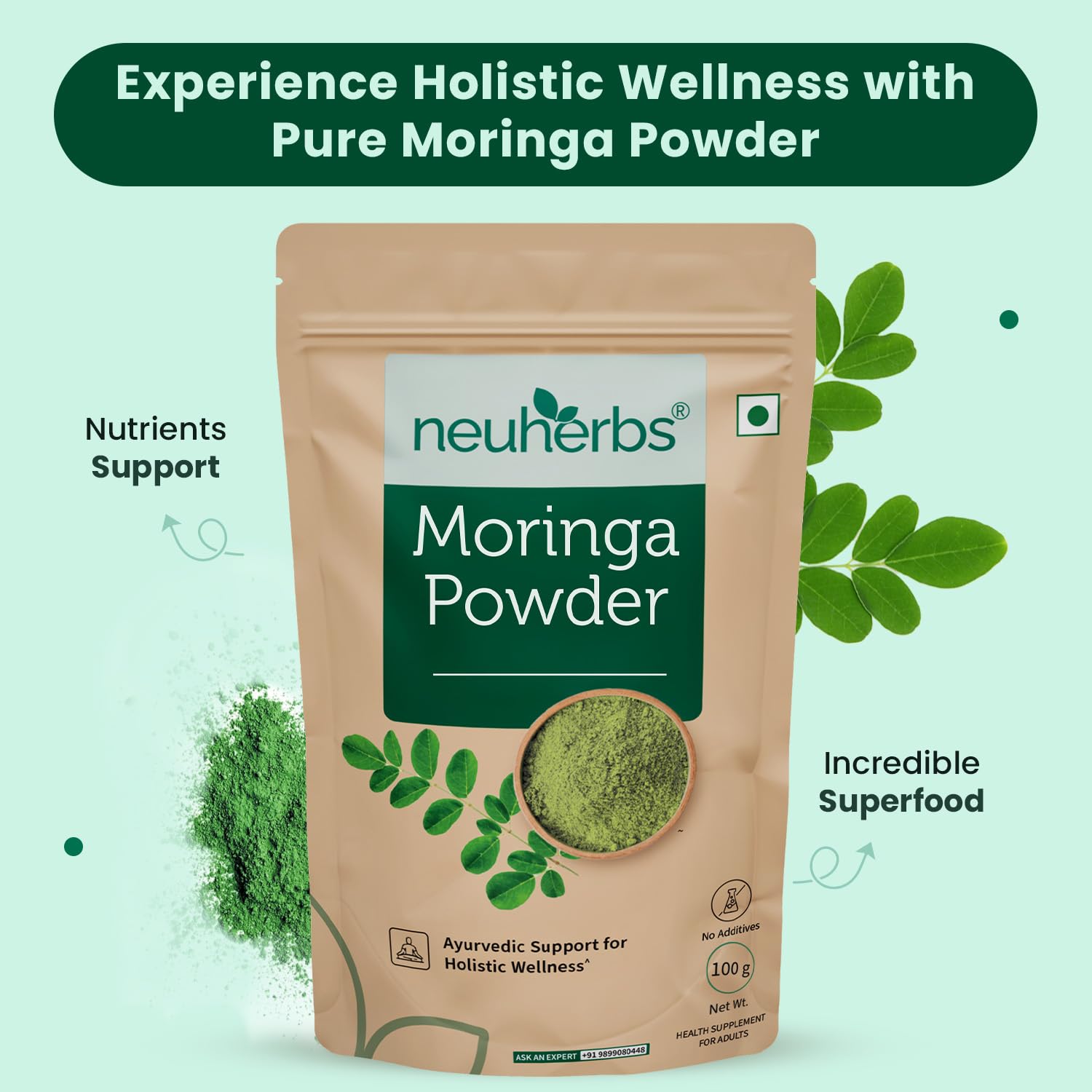 Neuherbs Moringa Leaf Powder