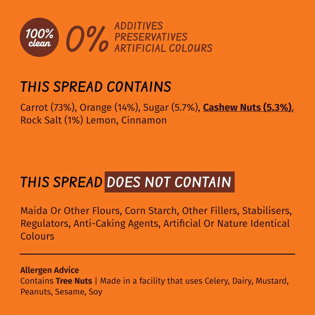 Simplify foods  Orange & Carrot Spread 20g