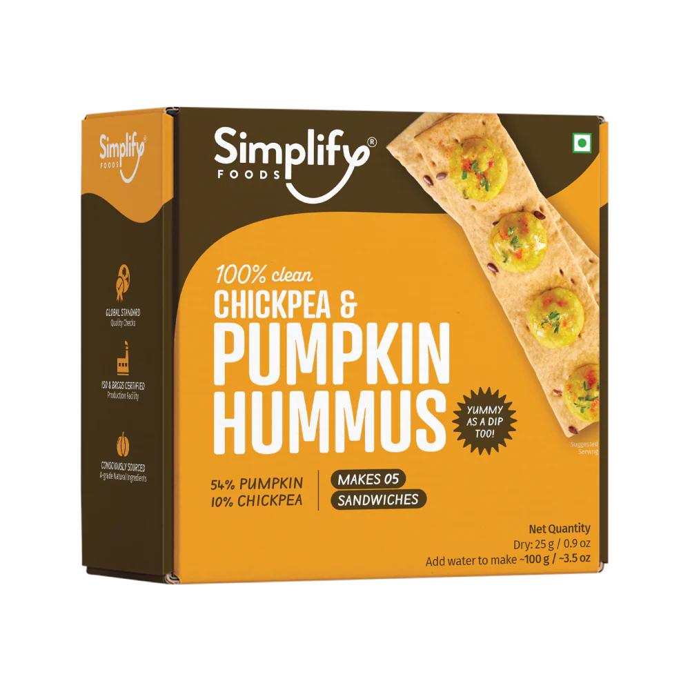 Simplify Foods Chickpea & Pumpkin Hummus 25g