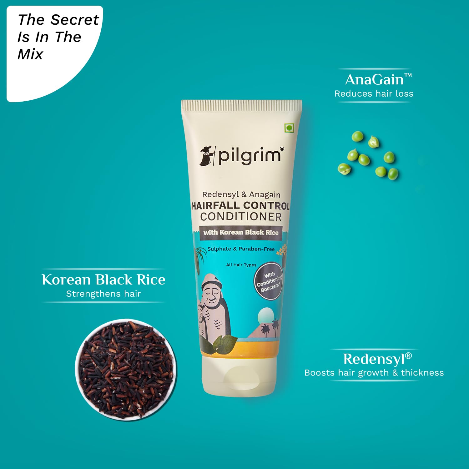 Pilgrim Anti-Hairfall Conditioner with Redensyl & Anagain