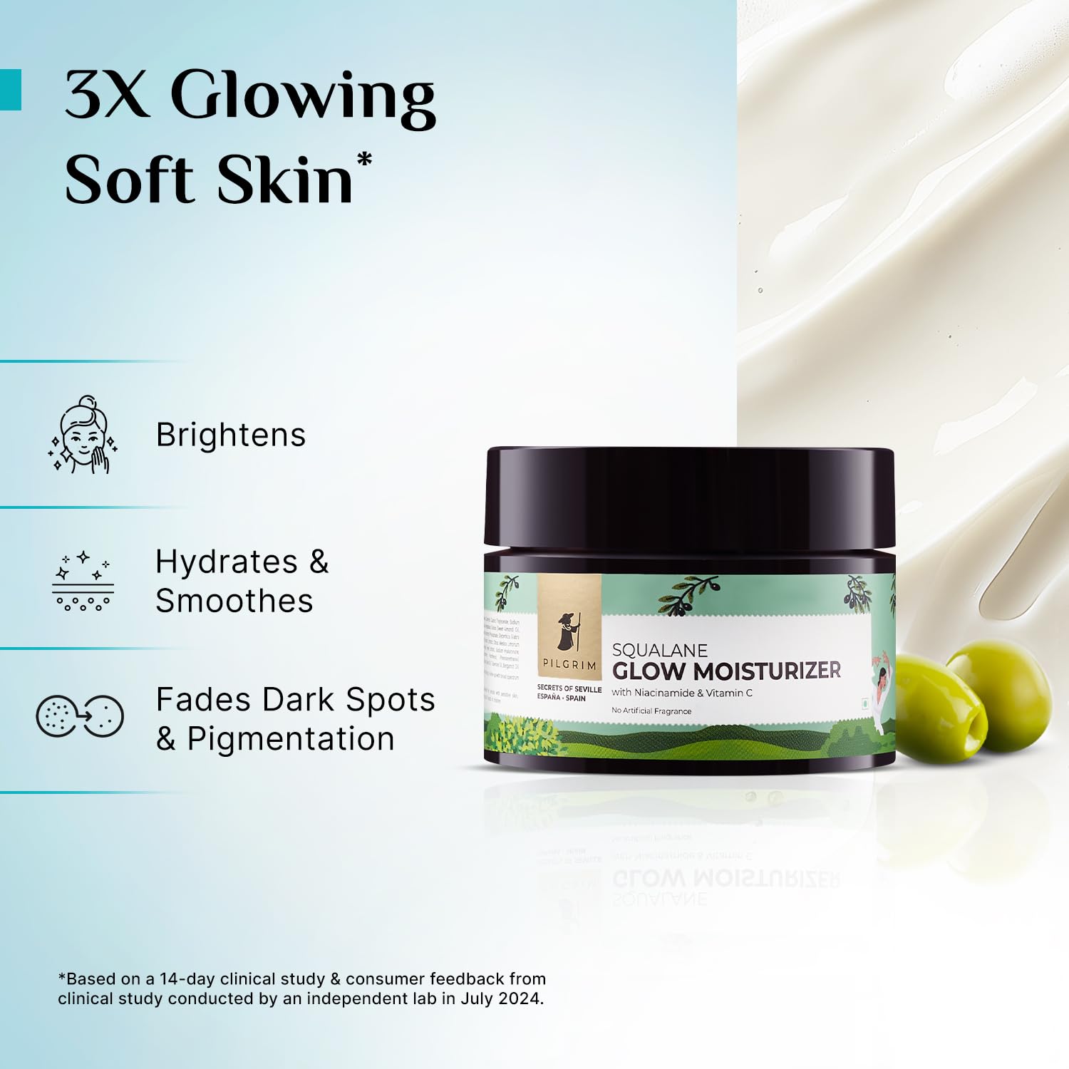 Pilgrim Glow Moisturizer with Vitamin C & Niacinamide