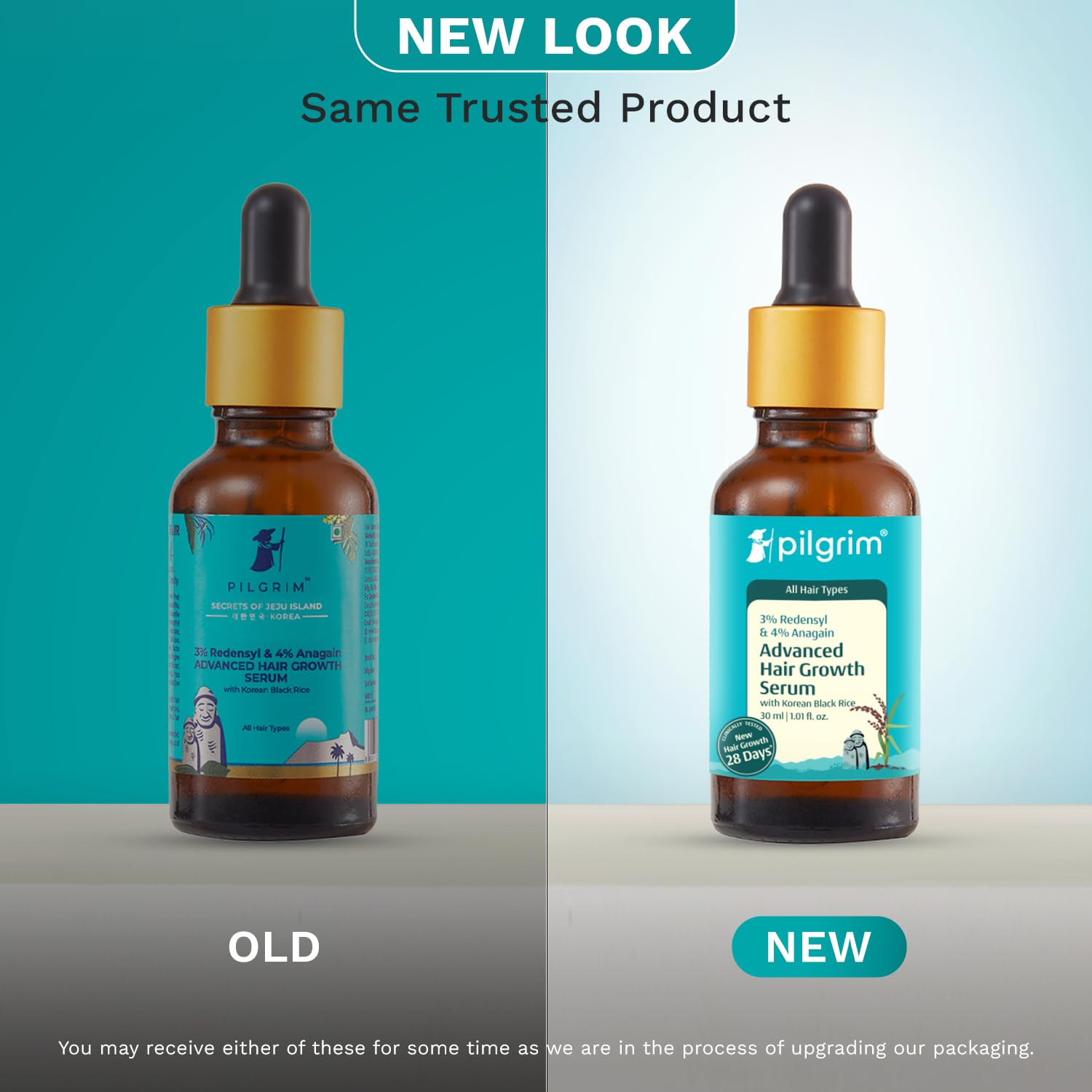 Pilgrim Hair Growth Serum with Redensyl, Anagain & Baicapil