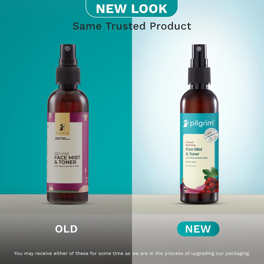Pilgrim Red Vine Alcohol-Free Toner & Face Mist Spray