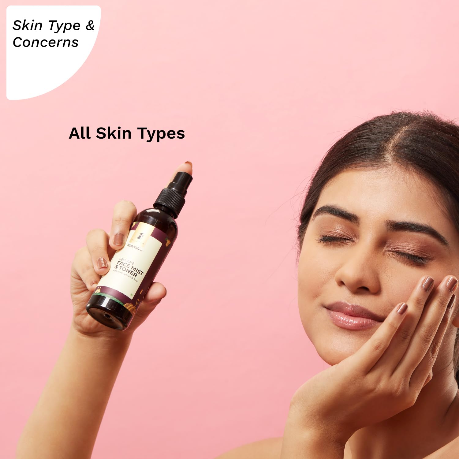 Pilgrim Red Vine Alcohol-Free Toner & Face Mist Spray