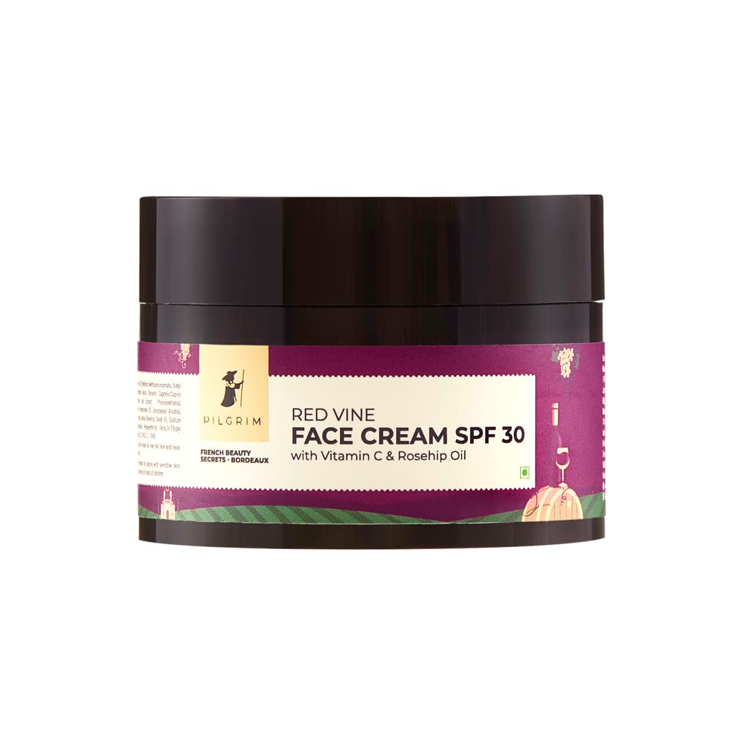 Pilgrim Red Vine Face Cream SPF 30 50g | Glow & Protection