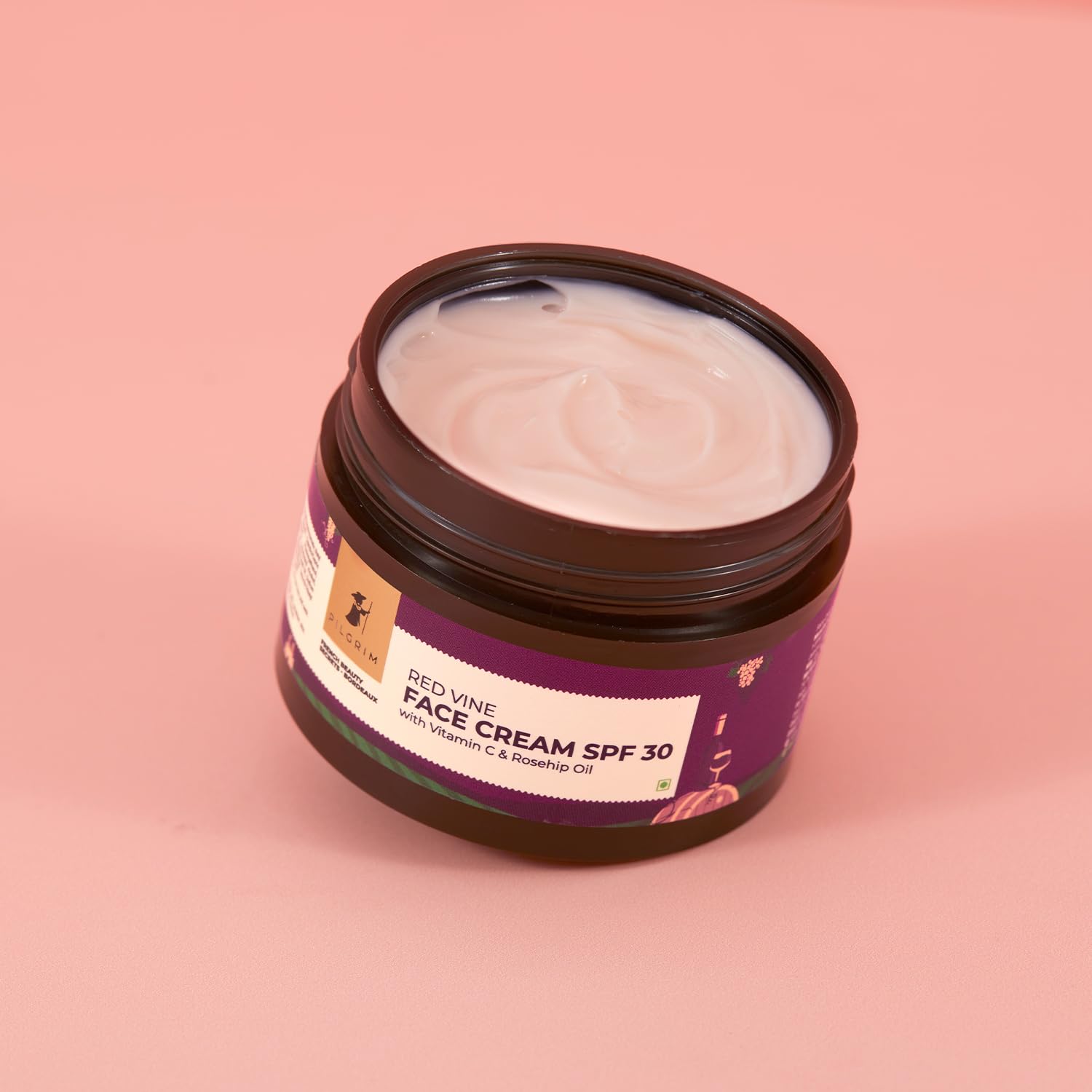 Pilgrim Red Vine Face Cream SPF 30 50g | Glow & Protection