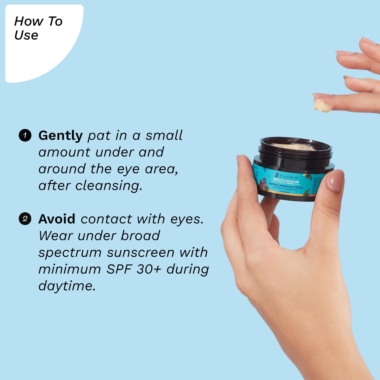Pilgrim Retinol Under Eye Cream for Dark Circles & Lines