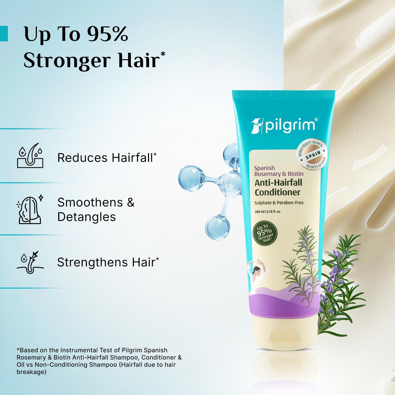 Pilgrim Rosemary & Biotin Anti Hairfall Conditioner 200ml