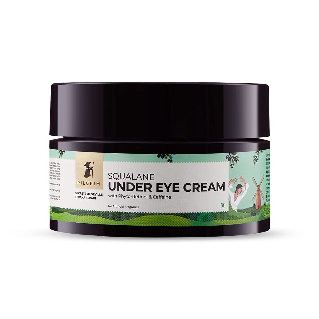 Pilgrim Squalane Under Eye Cream for Dark Circles & Puffiness