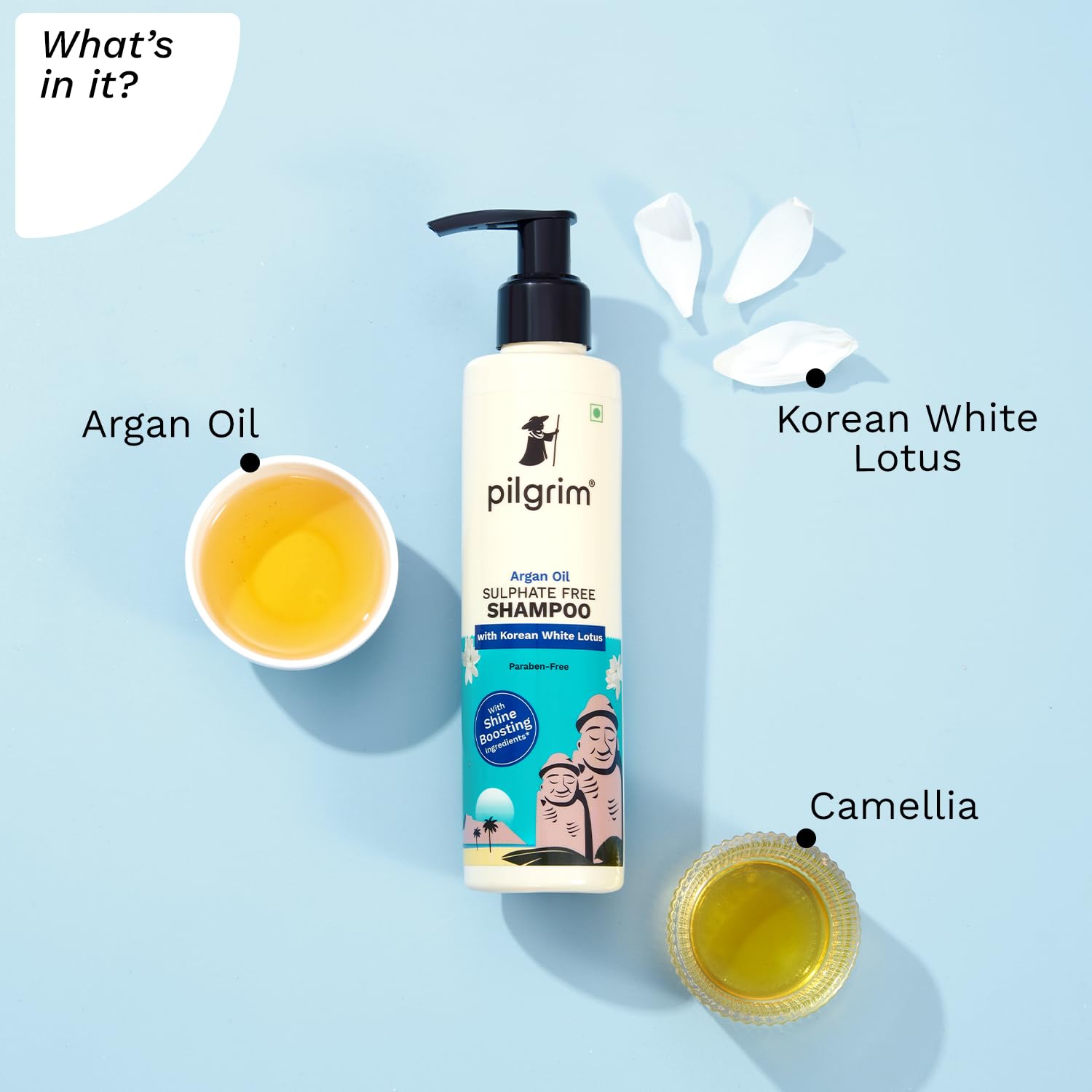 Pilgrim Sulphate Free Argan Oil Shampoo | Anti-Frizz 200ml
