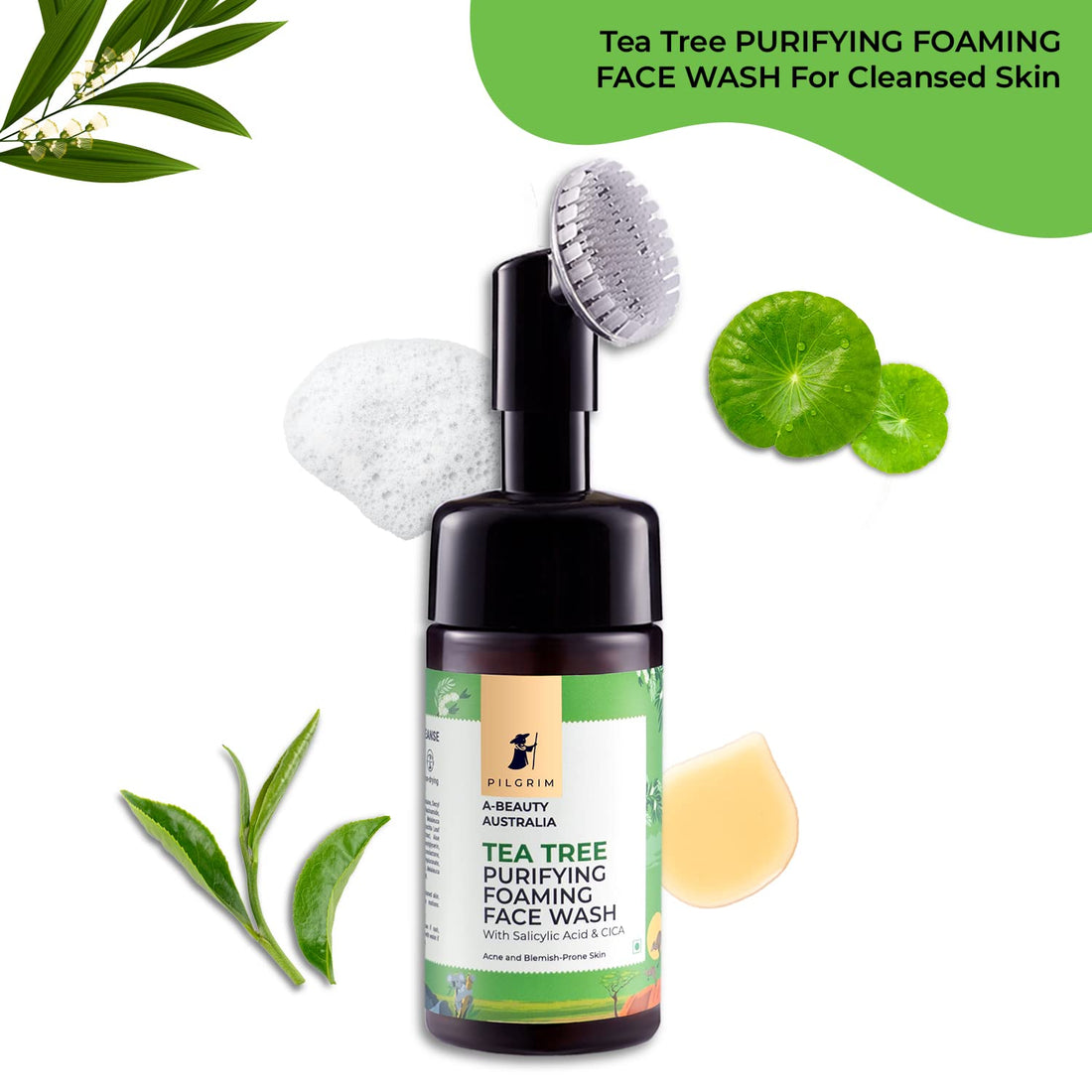 Pilgrim Tea Tree & Salicylic Acid Foaming Face Wash – 120ml