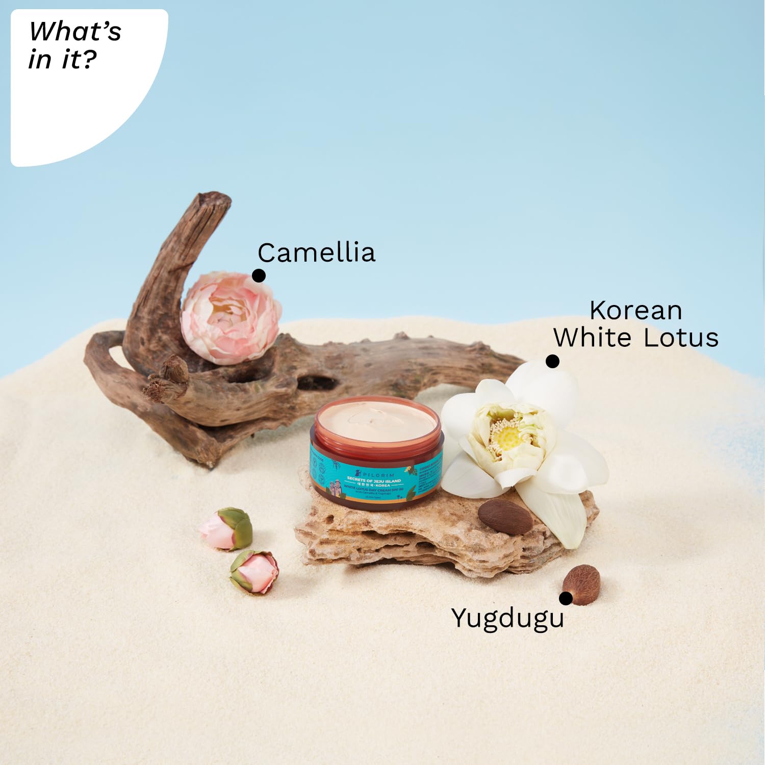 Pilgrim White Lotus Day Cream SPF 50 for Glowing Skin
