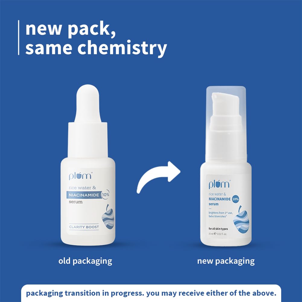 Plum 10% Niacinamide Serum 15ml | Brightening & Hydrating