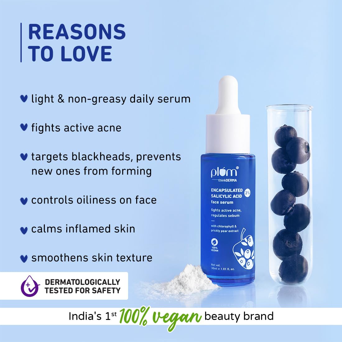 Plum 2% Salicylic Acid Face Serum for Acne 30ml