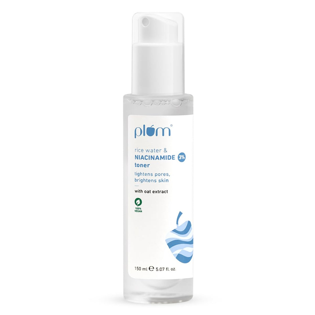 Plum 3% Niacinamide Rice Water Toner 150ml | Pore Tightening
