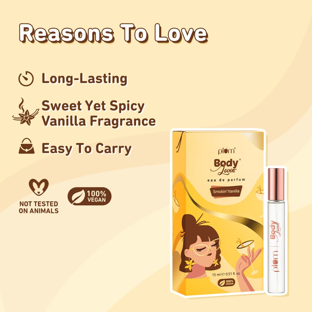 Plum BodyLovin' Smokin' Vanilla Perfume 15ml | Unisex