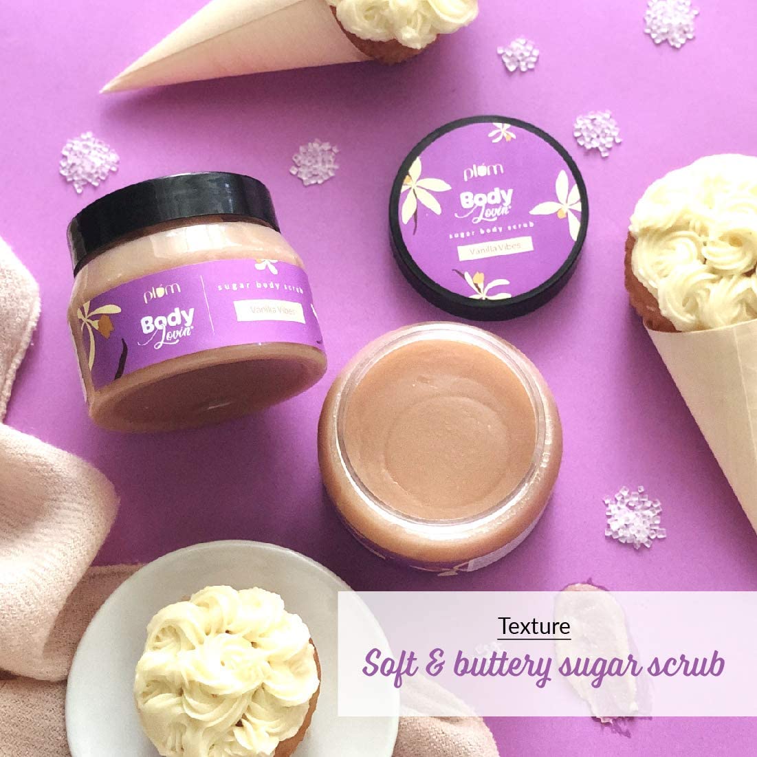 Plum BodyLovin' Vanilla Vibes Sugar Scrub 200ml | Vegan
