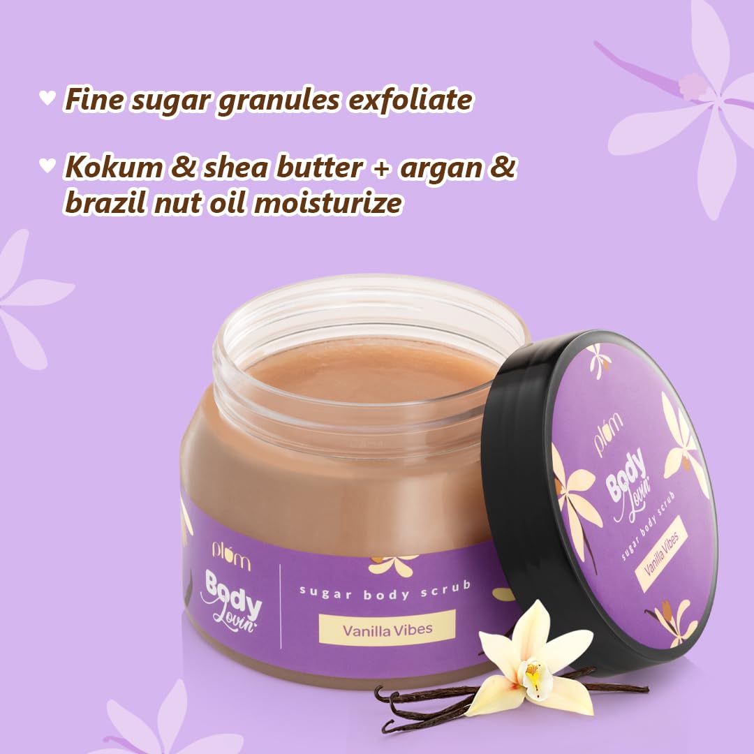 Plum BodyLovin' Vanilla Vibes Sugar Scrub 200ml | Vegan