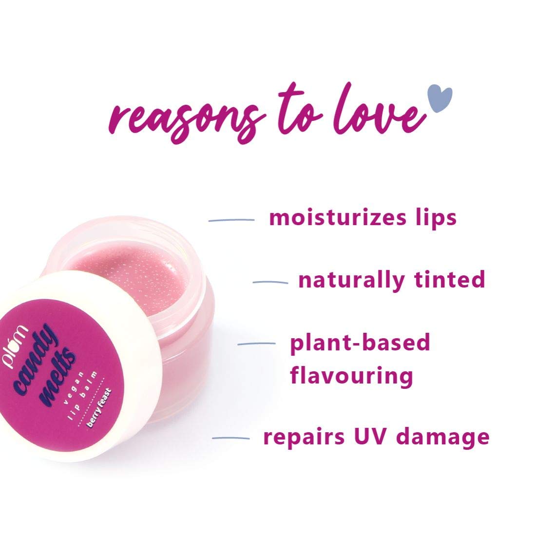 Plum Candy Melts Lip Balm 12g | Berry Feast | Vegan Care